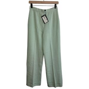 St John Collection Wool Wide Leg Pants NWT Size 8